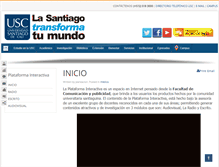 Tablet Screenshot of plataformainteractiva.usc.edu.co